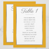 ELEGANT TAFELNUMMER zitplaatsindeling mosterdgrijs (Voorkant / Achterkant)