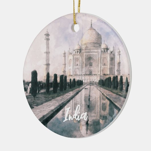 Elegant Taj Mahal India Keramisch Ornament – Iconi (Links)