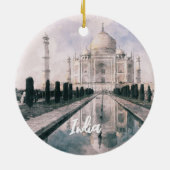 Elegant Taj Mahal India Keramisch Ornament – Iconi (Achterkant)