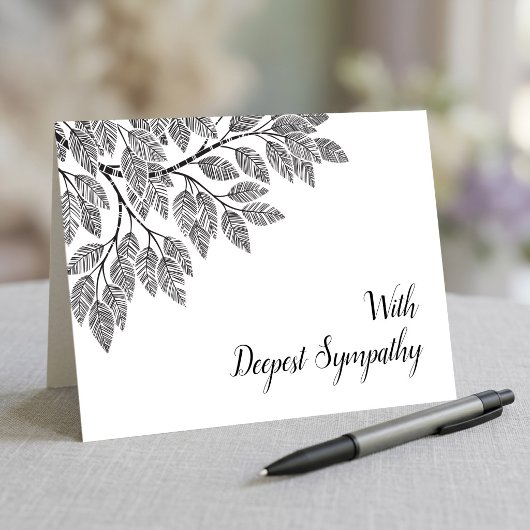 Elegant Tak Blad Diepste Medeleven Kaart
