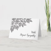 Elegant Tak Blad Diepste Medeleven Kaart (Voorkant)