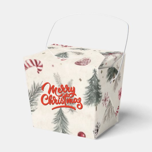 Elegant Take Out Christmas Favor Box Bedankdoosjes (Voorkant Zijde)