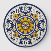 Elegant Talavera Numbered Clock Grote Klok (Voorkant)