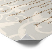 Elegant Tan doet het in ieder geval Poster (Hoek)