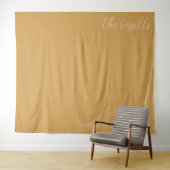 Elegant Tan Geometric Lines Wandkleed (In Situ (horizontaal))
