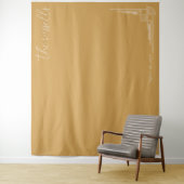 Elegant Tan Geometric Lines Wandkleed (In situ)