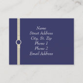 Elegant Tan Lace over Visitekaartjes van de marine (Achterkant)