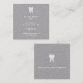 Elegant tandarts| Professioneel Vierkante Visitekaartje (Voorkant / Achterkant)