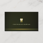 Elegant tandarts visitekaartje (Achterkant)