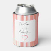 Elegant Tangerine Wedding Blikjeskoeler (Blikje Voorkant)