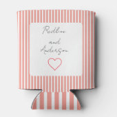 Elegant Tangerine Wedding Blikjeskoeler (Achterkant)