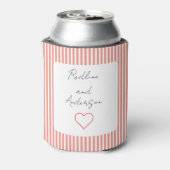 Elegant Tangerine Wedding Blikjeskoeler (Blikje Achterkant)