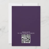 Elegant Tangled Lanterns Budget QR Code Wedding Kaart (Achterkant)