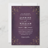 Elegant Tangled Lanterns Budget QR Code Wedding Kaart (Voorkant)