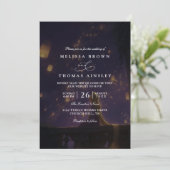 Elegant Tangled Lanterns Modern QR Code Wedding Kaart (Staand voorkant)