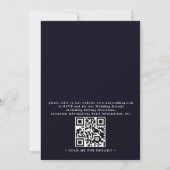 Elegant Tangled Lanterns Modern QR Code Wedding Kaart (Achterkant)
