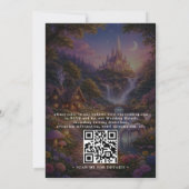 Elegant Tangled Lanterns Modern QR Code Wedding Kaart (Achterkant)