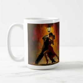 Elegant Tango Koppel Romantisch Kunst Design Koffiemok