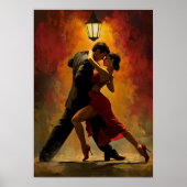 Elegant tango paar romantisch kunst ontwerp poster (Voorkant)