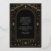 Elegant Tarot Afstuderen foto aankondiging Kaart (Achterkant)