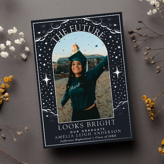 Elegant Tarot Afstuderen foto aankondiging Kaart