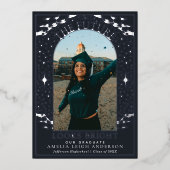 Elegant Tarot Afstuderen foto aankondiging Kaart (Voorkant)