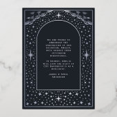 Elegant Tarot Afstuderen foto aankondiging Kaart (Achterkant)