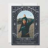 Elegant Tarot Afstuderen foto aankondiging Kaart (Voorkant)
