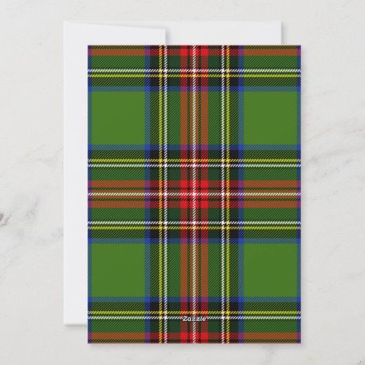 Elegant Tartan Christmas Cozy Plaid Pillows Feestdagenkaart (Achterkant)