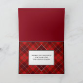 Elegant Tartan Modern Prettige feestdagen (Binnen)