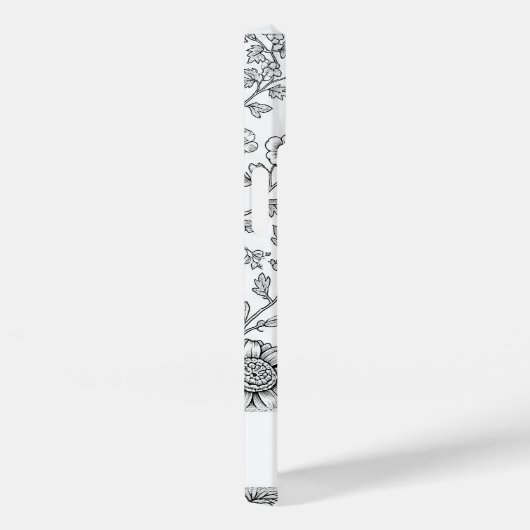 Elegant Tasteful Personalized Floral Drawing Case-Mate iPhone Case (Achterkant / Rechts)