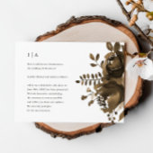 Elegant Taupe Bloemen bruiloft uitstel Aankondiging