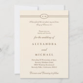 Elegant Taupe Cream Bible Verse Christian Wedding  Kaart (Voorkant)