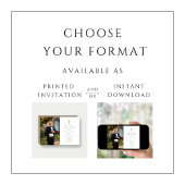 Elegant Taupe Cross Photo Boy First Commune Kaart