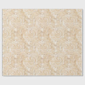 Elegant Taupe Damask Cadeaupapier (Vlak)