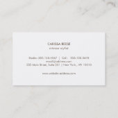 Elegant Taupe en Gold Pattern Designer Visitekaartje (Achterkant)