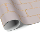 Elegant Taupe & Gold Detail Cadeaupapier (Rol Hoek)