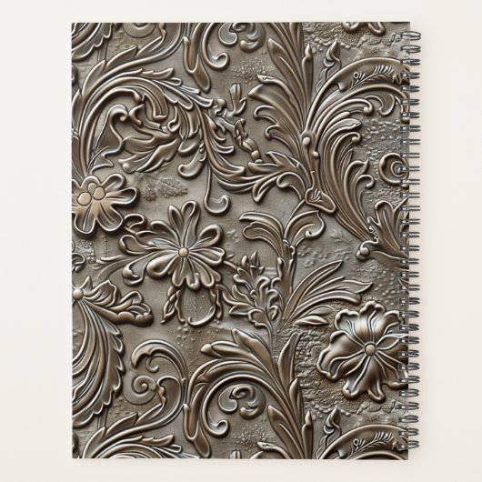 Elegant taupe met gereedschap planner (Achterkant)