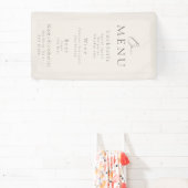 Elegant Taupe Wedding Bar Menu  Spandoek (Insitu)