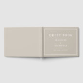 Elegant Taupe Wedding Gastenboek (Volledig)