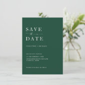Elegant Taupe Wedding Save the Date (Staand voorkant)