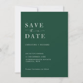Elegant Taupe Wedding Save the Date (Voorkant)