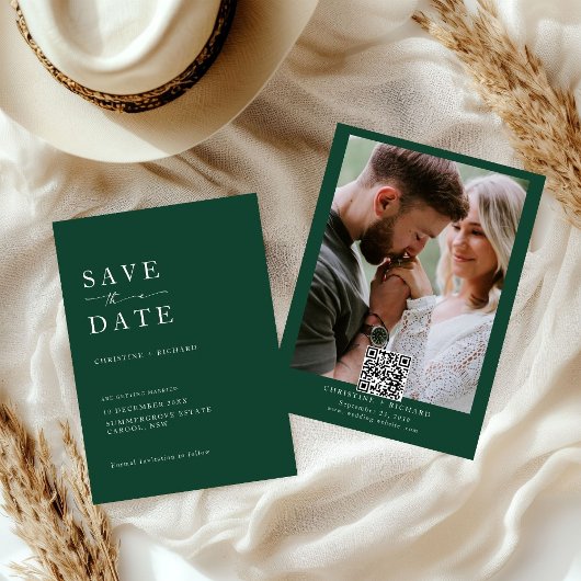 Elegant Taupe Wedding Save the Date