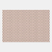 Elegant taupe, zwarte en zwarte roze bijen inpakpapier vel (Voorkant 2)