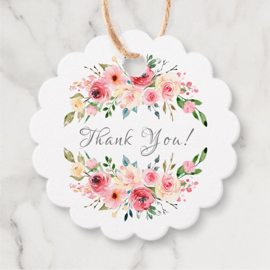 Elegant Tea Baby shower Favor Gift Label (Voorkant)