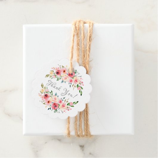 Elegant Tea Baby shower Favor Gift Label (In situ)