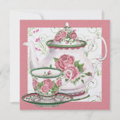 Elegant Tea/Coffee Party - SRF Kaart (Voorkant)
