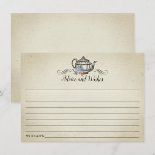 Elegant  Tea Party Advieskaart