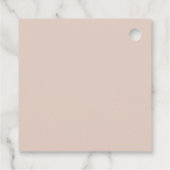 Elegant Tea Party Baby shower Bedankjes Labels (Achterkant)