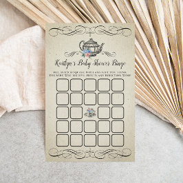 Elegant  Tea Party | Baby shower Bingo